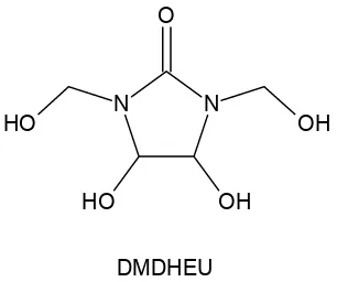 Figure 2.3 Molecular structure of DMDHEU 
