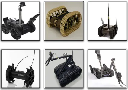 Figure 1. Unmanned Ground Vehicles (UGVs) evaluated during Experiment 1.