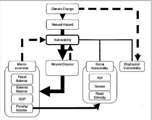 Figure 2.2. Characteristics of vulnerability in the context of natural disasters (Source: Ibbararan and Ruth, 2009)
