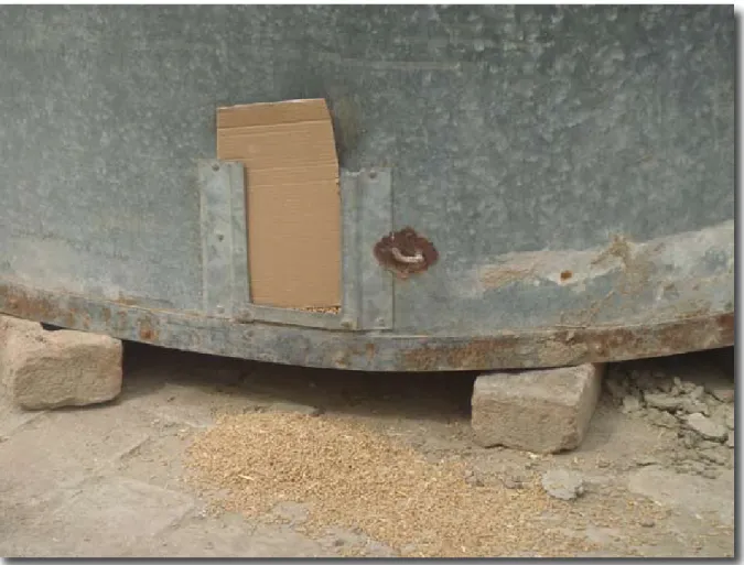 Figure 7.  Special opening to take grains from storage