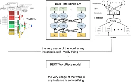 Figure 2: We present the approach discussed in 5.1Wordpiece tokenized model pretrained on GoogleNews and Wikipedia