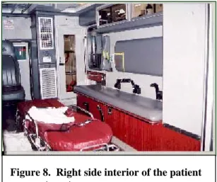 Figure 8.  Right side interior of the patient  compartment.