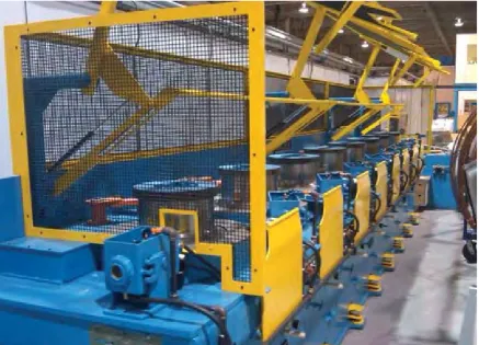 Fig. 7: Manufacturing facility for Nb3Sn strand drawing (courtesy of OST)