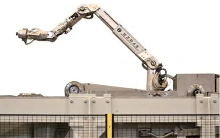 Fig. 10: Manipulator on board the CMM in DTP2 (courtesy of TEKES-VTT-IHA)