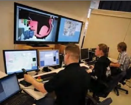 Fig. 11: View of DTP2 control room (courtesy of TEKES-VTT-IHA)