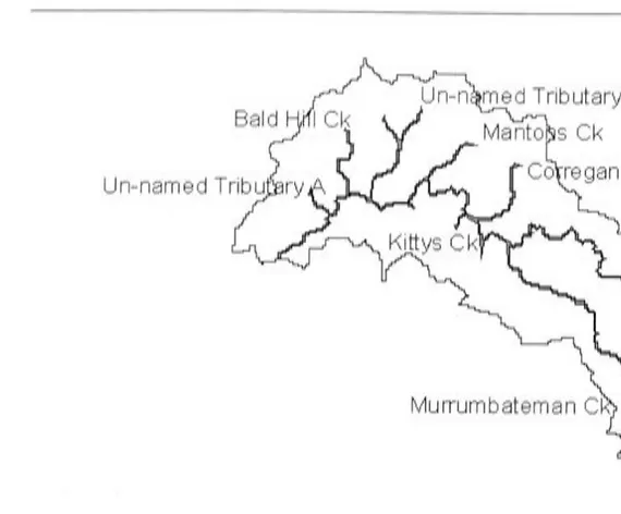 Table 3.1: Tributaries of the Yass catchment 