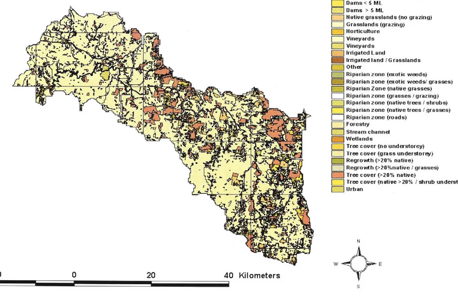 Figure 3.15: Land use map for Yass catchment (Source: DL WC, 2001b) 
