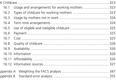 Table 1.1Productive interviews for families used in the FACS 2004