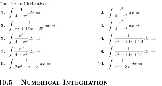 Figure 10.5.1 Approximating an area with rectangles and with trapezoids.