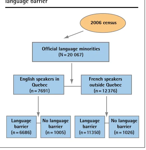 Figure 1. Grouping of offcial language minorities by language barrier