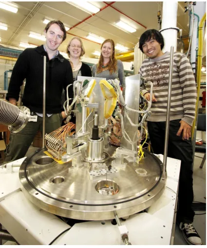 Figure 2.3: Centre of the photograph shows the BALiN array in the front-back configuration, placed inside the CUBE chamber