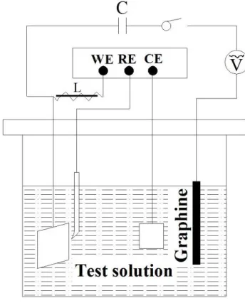 Figure 2.  Schematic diagram of the electrochemical test setup. 
