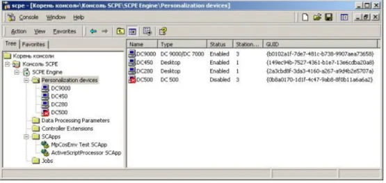 Figure 5. SCPE console.
