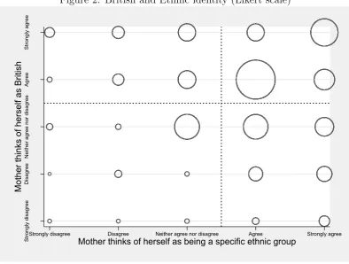 Figure 2: British and Ethnic identity (Likert scale)