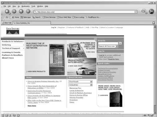 Figure 4-4 A Client Browser Accessing www.example.com