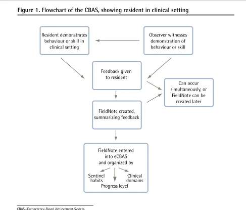 Figure 1. Flowchart of the CBAS, showing resident in clinical setting