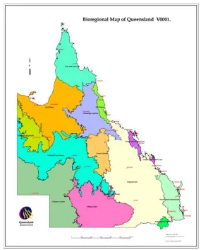 Figure 4.4: Bioregion Map of Queensland (Source: Department of 