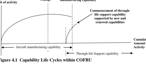 Figure 4.1  Capability Life Cycles within COFBU  