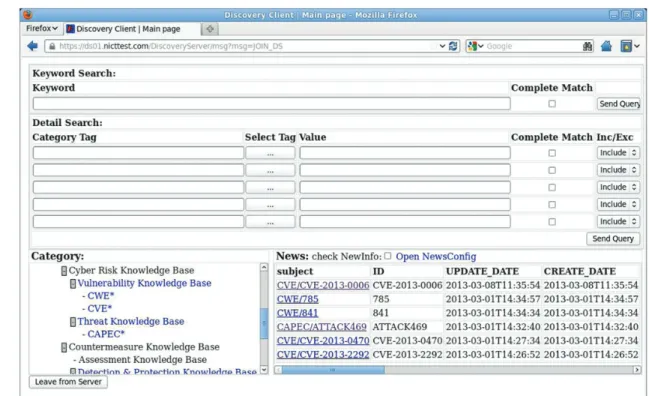 FIGURE 4. User interface for retrieving information.