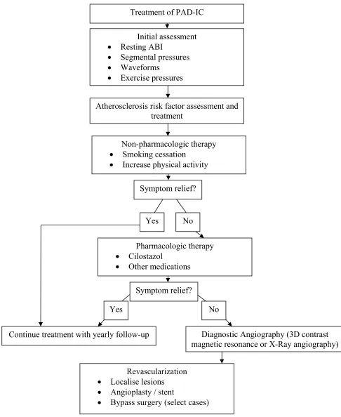Figure 1 General approaches to the management of patients with PAD-IC (adapted from Brook et al., 2002)