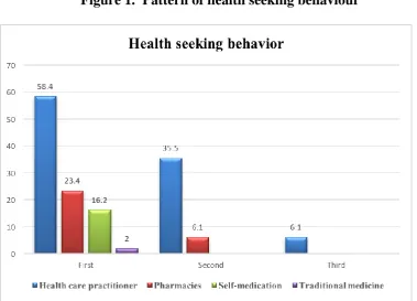Figure 1.  Pattern of health seeking behaviour 