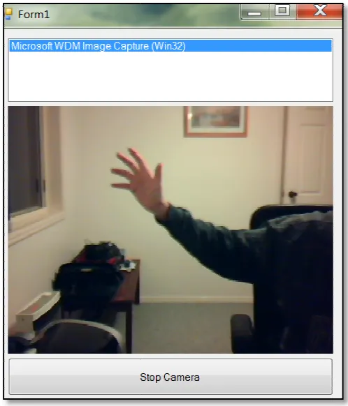 FIGURE 8 - 1ST WEBCAM CAPTURE1ST WEBCAM CAPTURE 