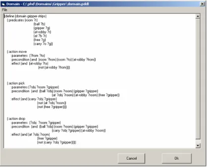 Figure 10. The gripper domain in PDDL 