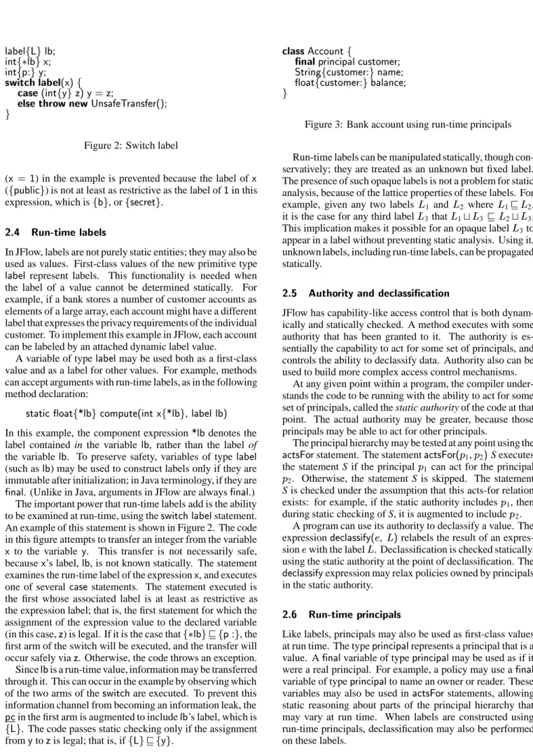 Figure 2: Switch label