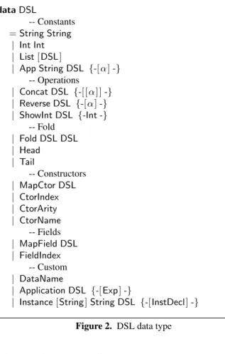 Figure 2. DSL data type