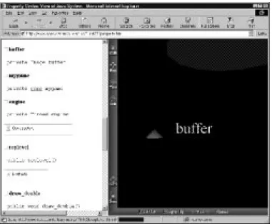 Figure 4.2: HTML and VRML in frames.