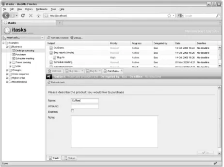 Figure 2.5: The iTask client interface