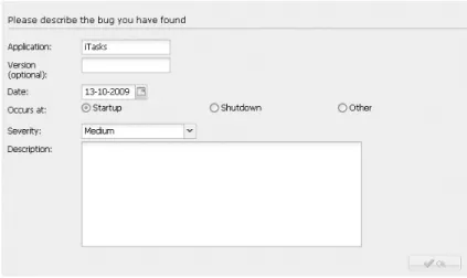 Figure 2.6: An automatically generated form