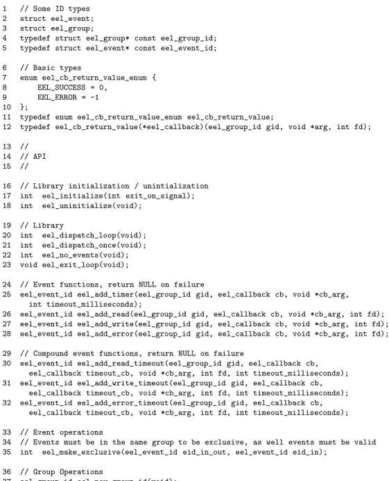 Figure 2.1: The entire libeel C interface.