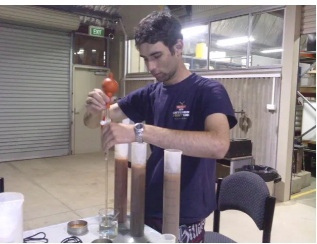Figure 4 Apparatus for determination of particle size distribution 