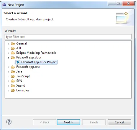 Figure 4: Eclipse New Project wizard 