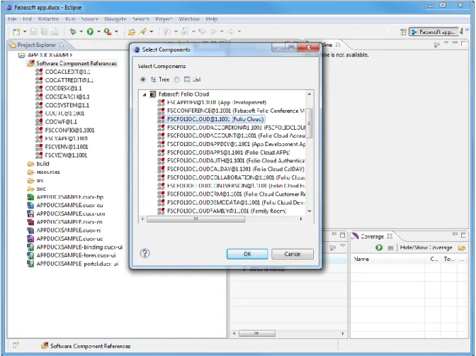 Figure 11: Adding a reference to a software component 