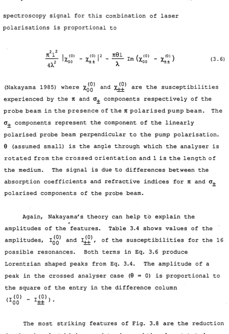 Table 3.4 shows values of the 