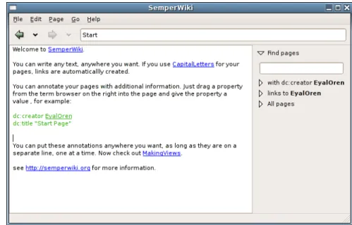 Figure 13: SemperWiki user interface 5.3 Semantic Wiki: Implementation