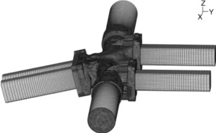 Figure 2. Finite element model of a car body using predomi- predomi-nantly shell elements.