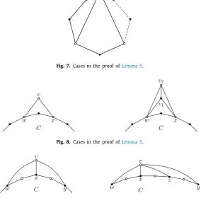 Fig. 7. Cases in the proof of Lemma 5.