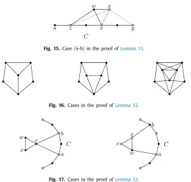 Fig. 17. Cases in the proof of Lemma 12.