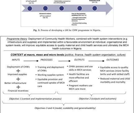 Fig. 3. Process of developing a LM for CHW programme in Nigeria.