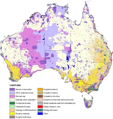 Figure 1-1.  Australian Land Use (1997-2008). (Source: State of the Environment (SOE) Report, 2011)