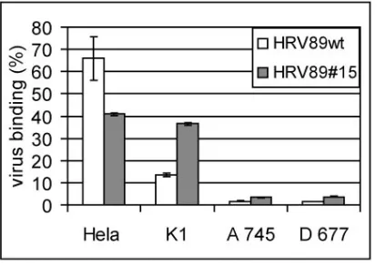 FIG. 5. Thermal inactivation of HRV89Virus was incubated at 47°C in PBS, and viral infectivity was deter-mined by end point dilution assays at the indicated time points
