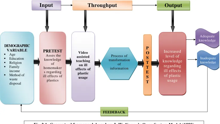 Fig-2.1: Conceptual framework based on J. W. Kenny’s Open System Model (1990)  