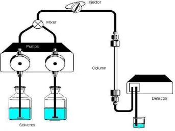 Fig 1: Principle pattern of a HPLC instrument