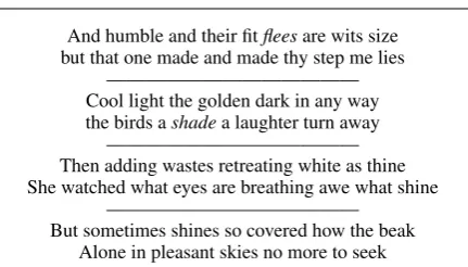 Figure 1: Example output of the phonetic-levelmodel trained on Iambic Pentameter poetry (gram-matical errors are emphasised).