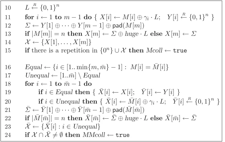 Figure 3: Deﬁning the collision probabilities. Functions Mcolln(·) and MMcolln(·, ·) are deﬁned usingthis game