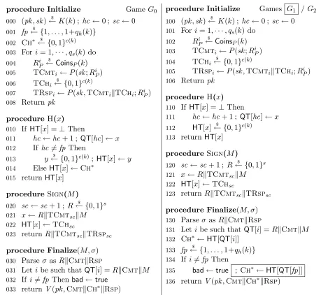 Figure 3: Games G0, G1, and G2.