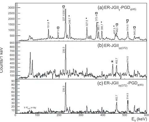 FIG. 3. Simpliﬁed partial level scheme of 175Ir showing states